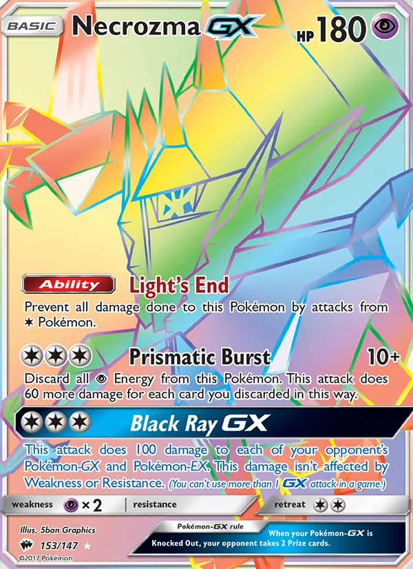Necrozma GX #153 – Burning Shadows card
