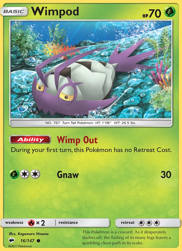 Wimpod #16 – Burning Shadows card