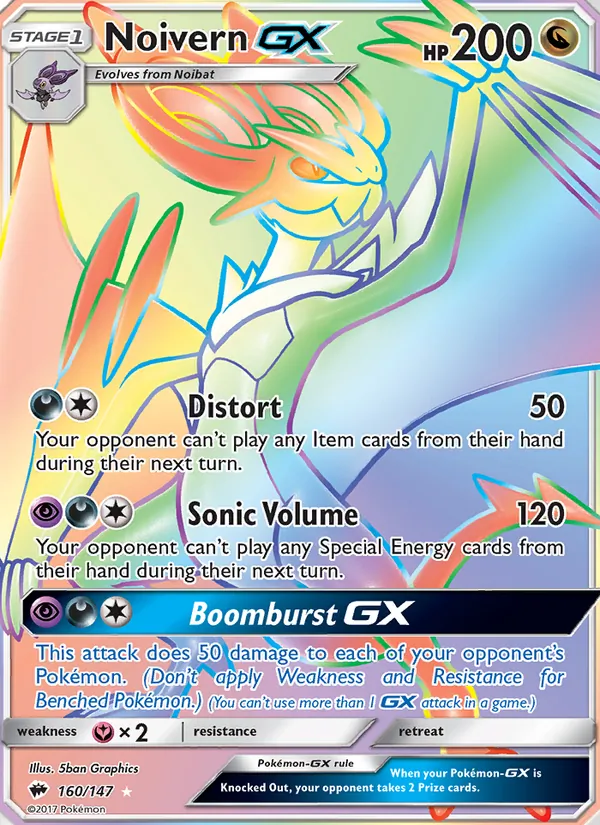 Noivern GX #160 – Burning Shadows card