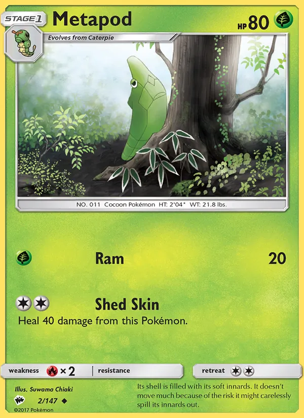 Metapod #2 – Burning Shadows card
