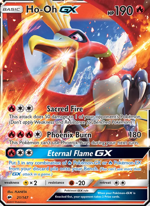 Ho-Oh GX #21 – Burning Shadows card
