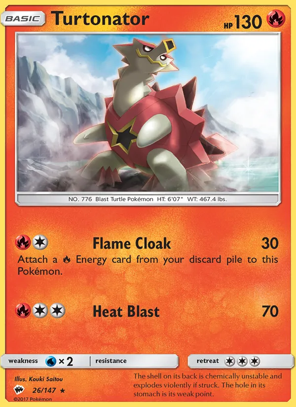 Turtonator #26 – Burning Shadows card