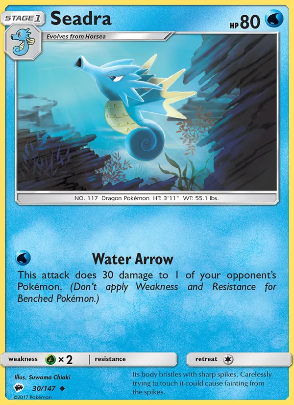 Seadra #30 – Burning Shadows card