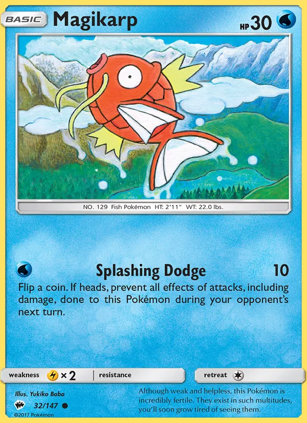 Magikarp #32 – Burning Shadows card
