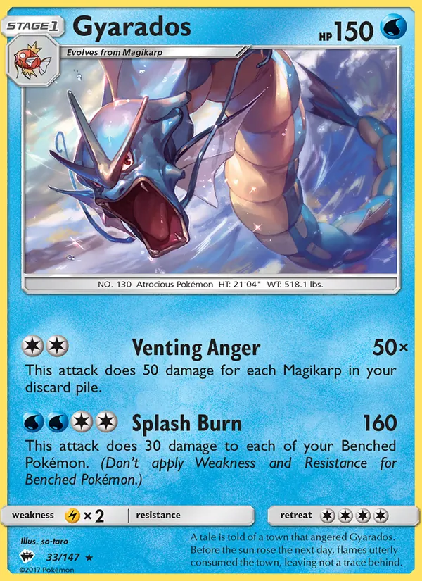 Gyarados #33 – Burning Shadows card