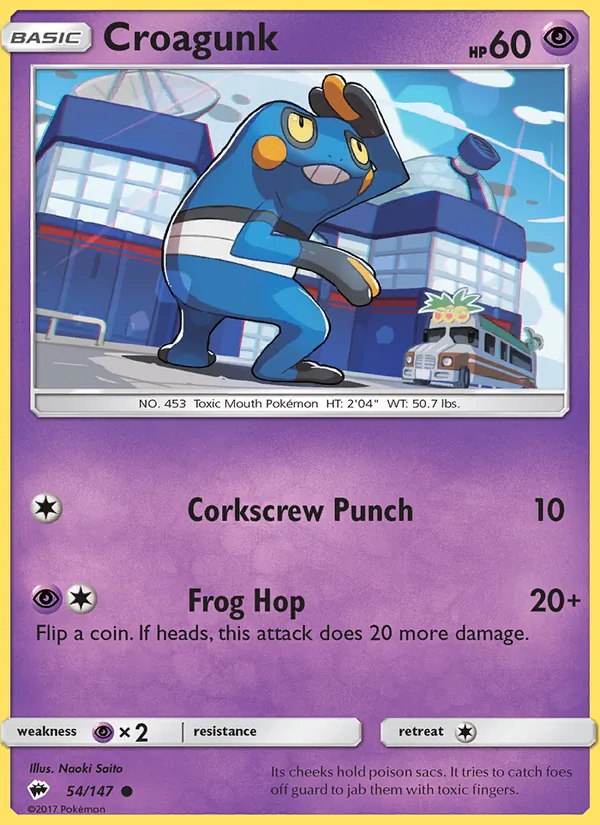 Croagunk #54 – Burning Shadows card