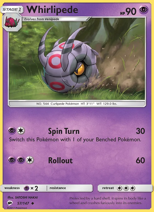 Whirlipede #57 – Burning Shadows card