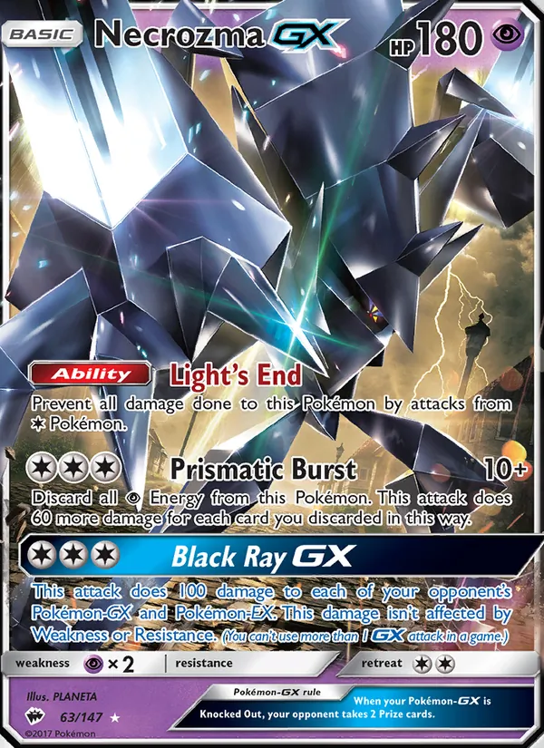 Necrozma GX #63 – Burning Shadows card
