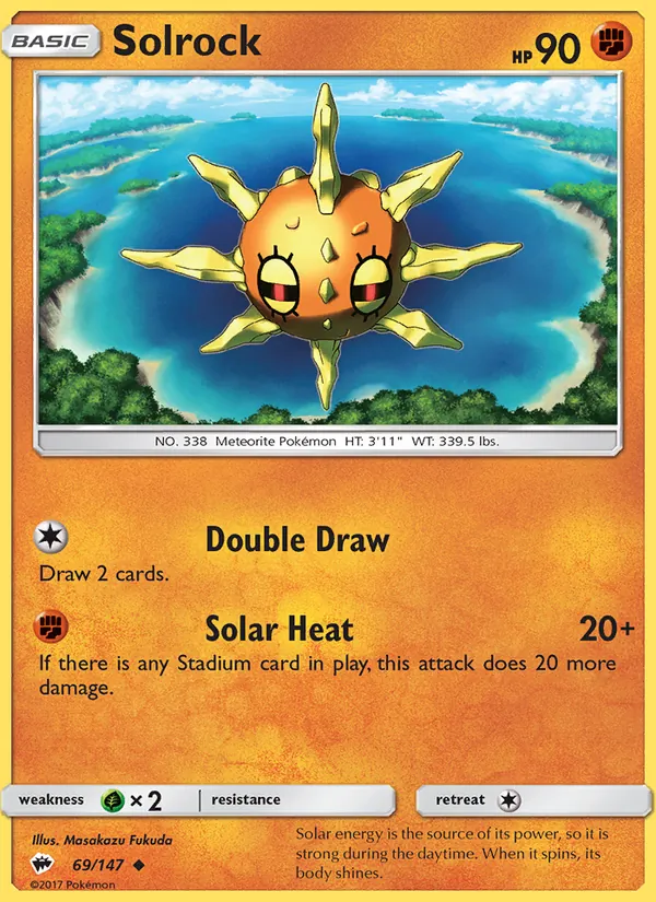 Solrock #69 – Burning Shadows card