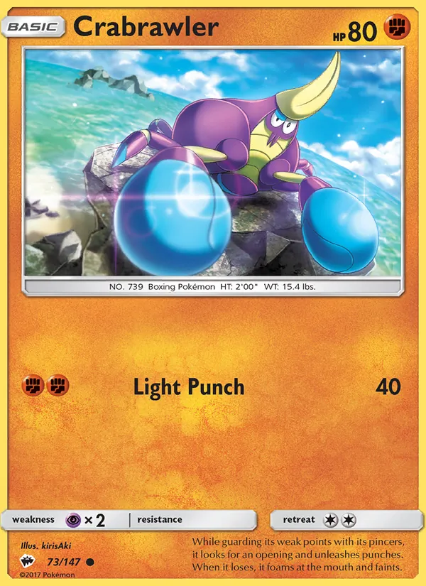 Crabrawler #73 – Burning Shadows card