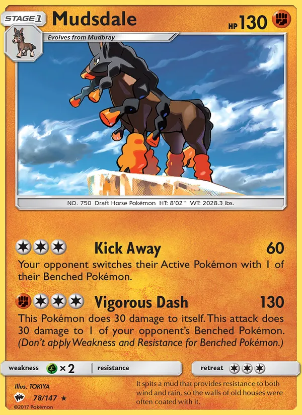 Mudsdale #78 – Burning Shadows card