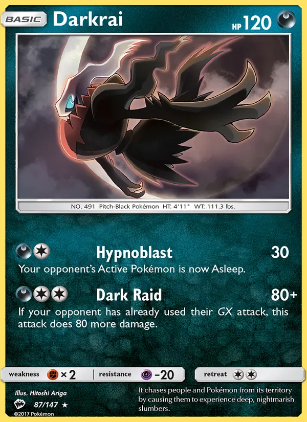 Darkrai #87 – Burning Shadows card