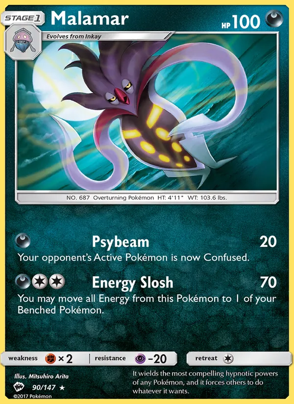 Malamar #90 – Burning Shadows card