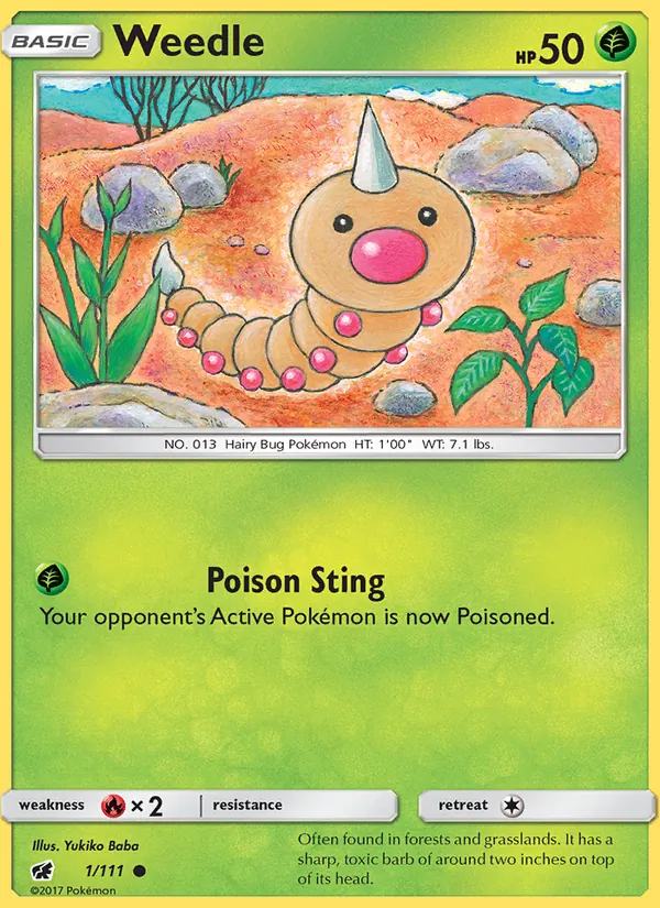 Weedle #1 – Crimson Invasion card