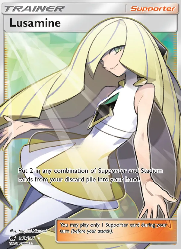 Lusamine #110 – Crimson Invasion card