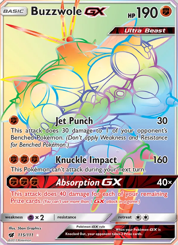Buzzwole GX #115 – Crimson Invasion card
