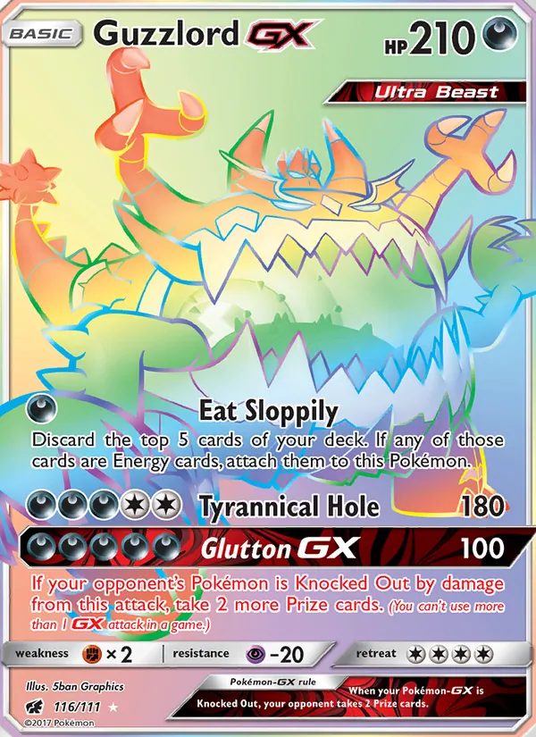 Guzzlord GX #116 – Crimson Invasion card