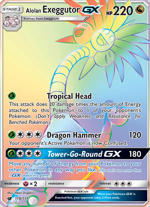 Alolan Exeggutor GX #118 – Crimson Invasion card