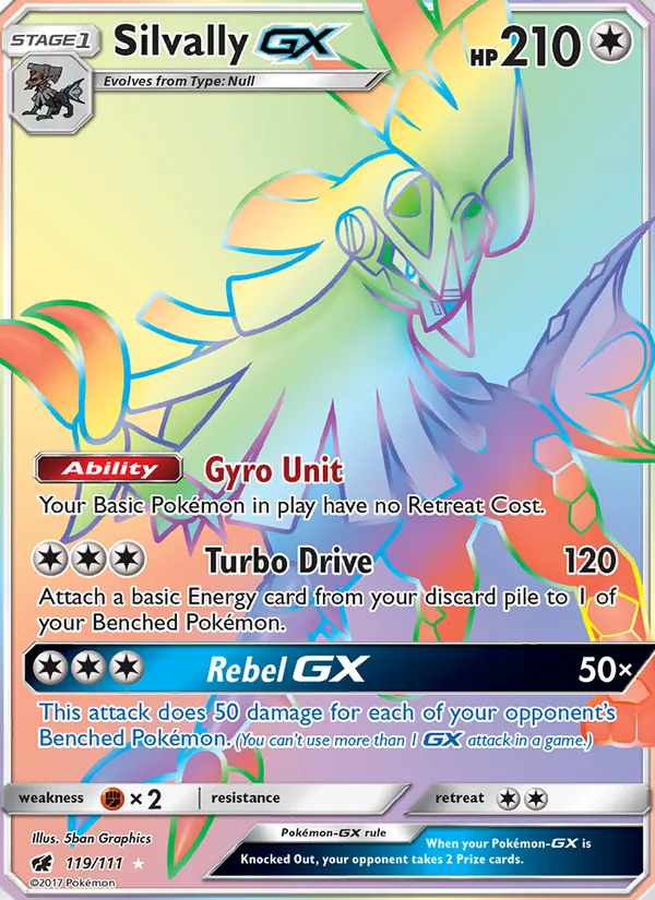 Silvally GX #119 – Crimson Invasion card