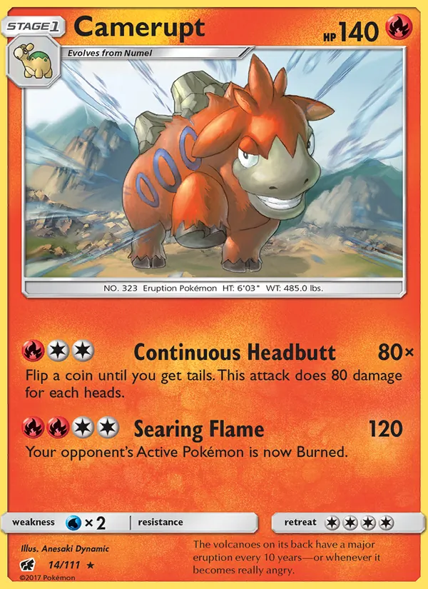 Camerupt #14 – Crimson Invasion card