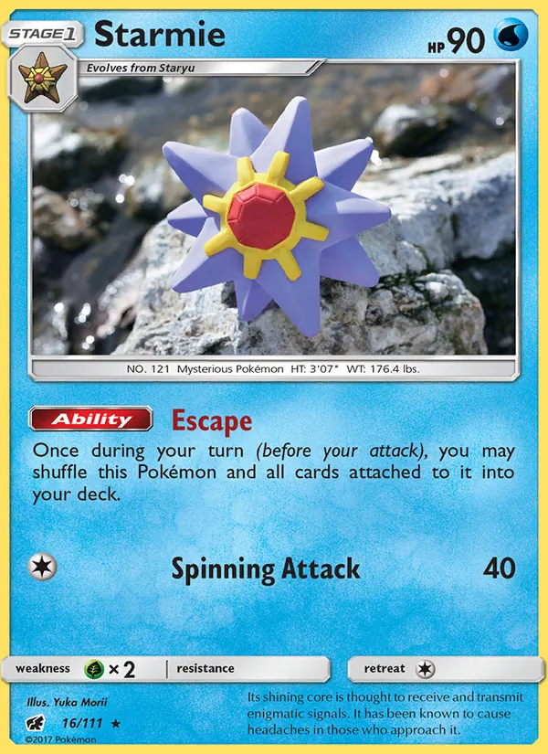 Starmie #16 – Crimson Invasion card