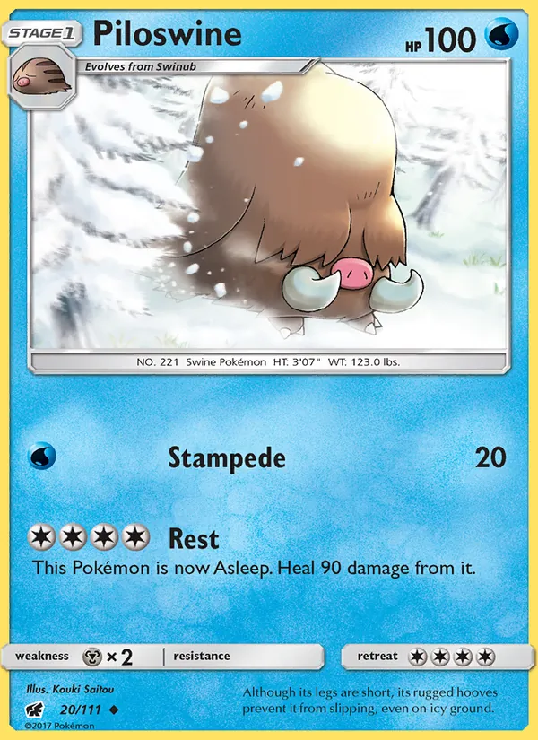 Piloswine #20 – Crimson Invasion card