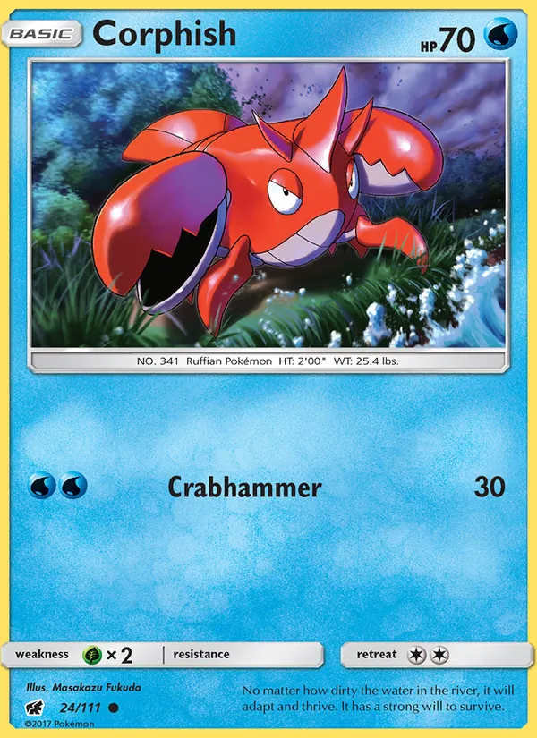 Corphish #24 – Crimson Invasion card