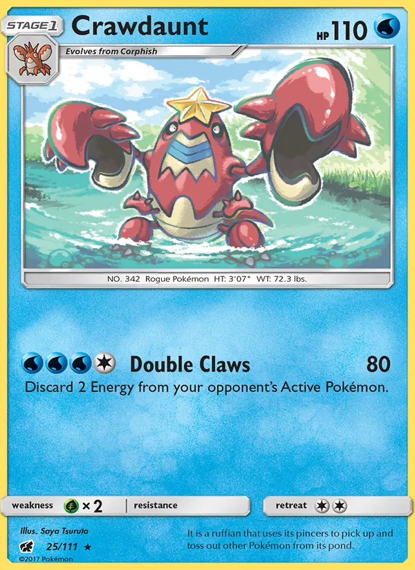 Crawdaunt #25 – Crimson Invasion card
