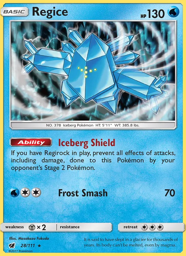 Regice #28 – Crimson Invasion card