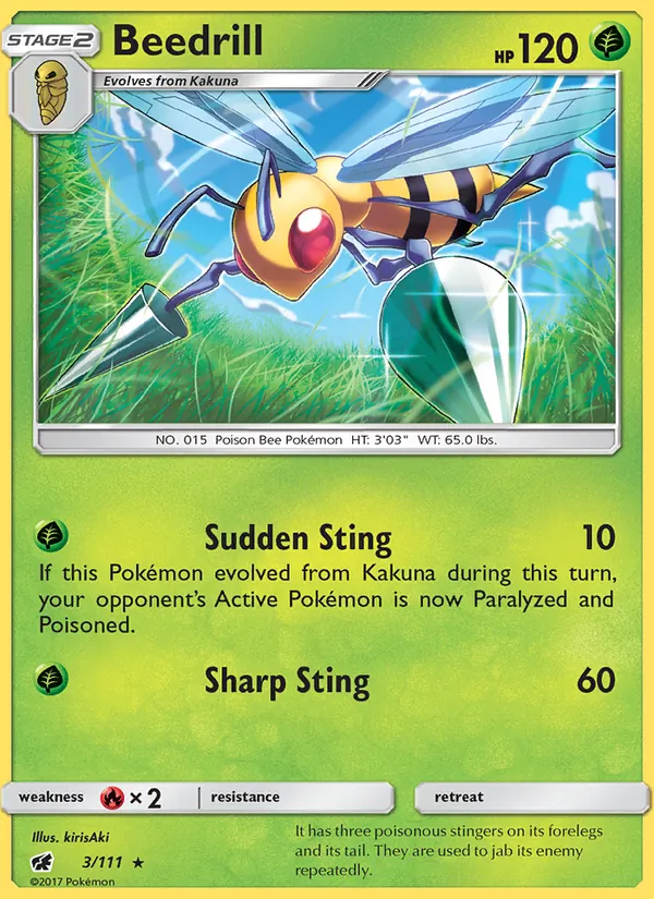Beedrill #3 – Crimson Invasion card
