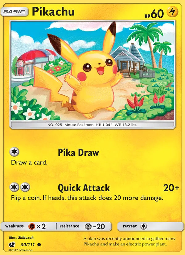 Pikachu #30 – Crimson Invasion card