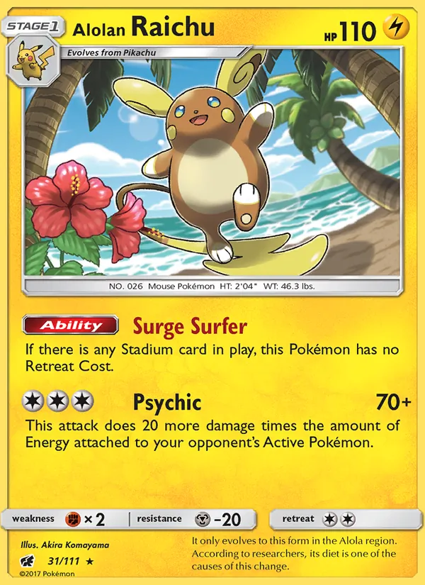 Alolan Raichu #31 – Crimson Invasion card