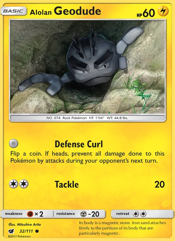 Alolan Geodude #32 – Crimson Invasion card