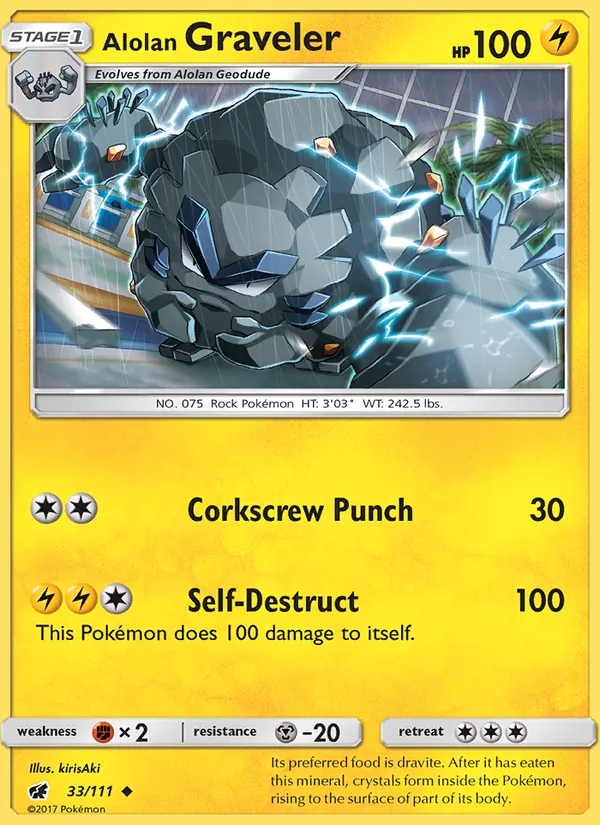 Alolan Graveler #33 – Crimson Invasion card