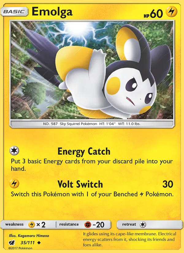 Emolga #35 – Crimson Invasion card