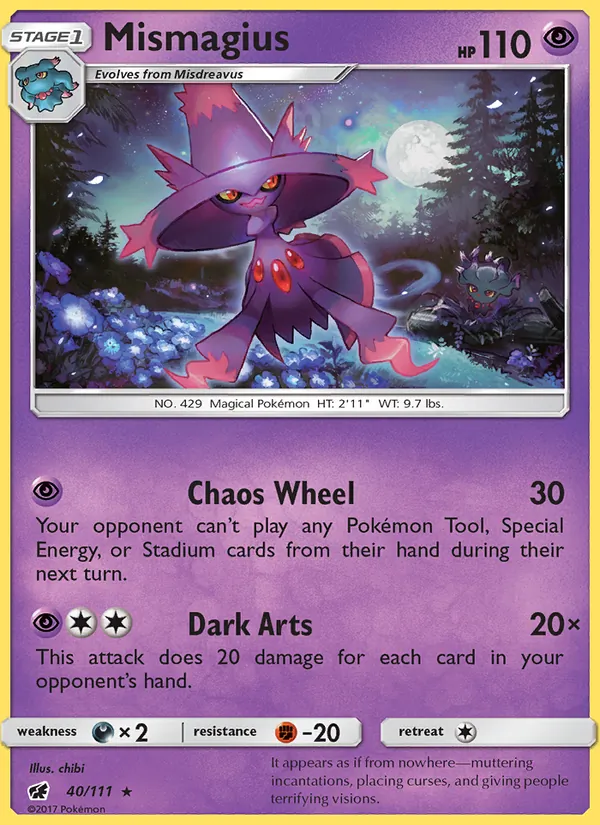 Mismagius #40 – Crimson Invasion card