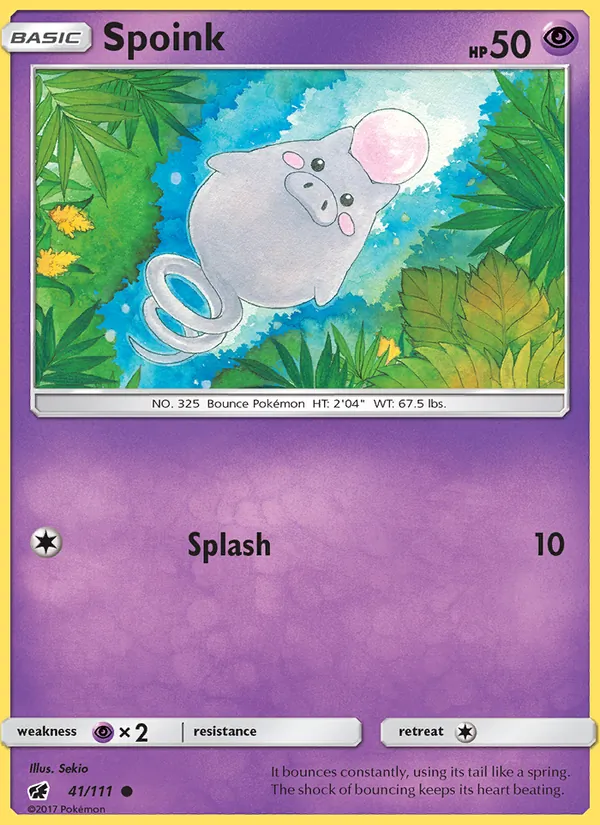 Spoink #41 – Crimson Invasion card