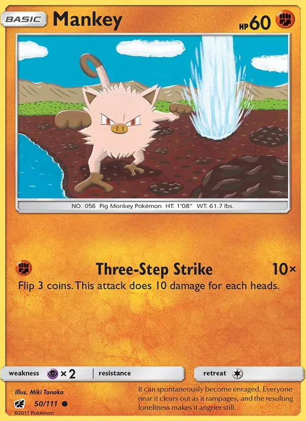 Mankey #50 – Crimson Invasion card