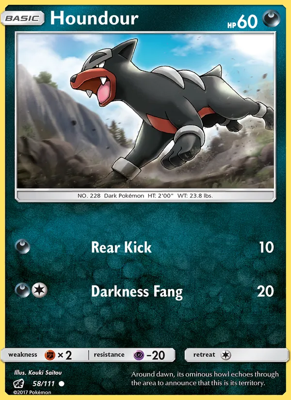 Houndour #58 – Crimson Invasion card