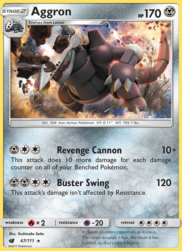 Aggron #67 – Crimson Invasion card