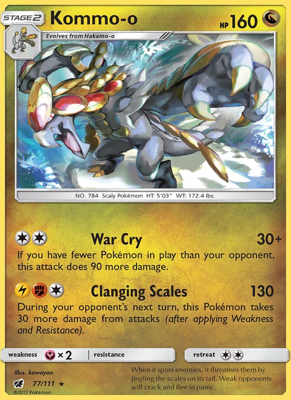 Kommo-o #77 – Crimson Invasion card