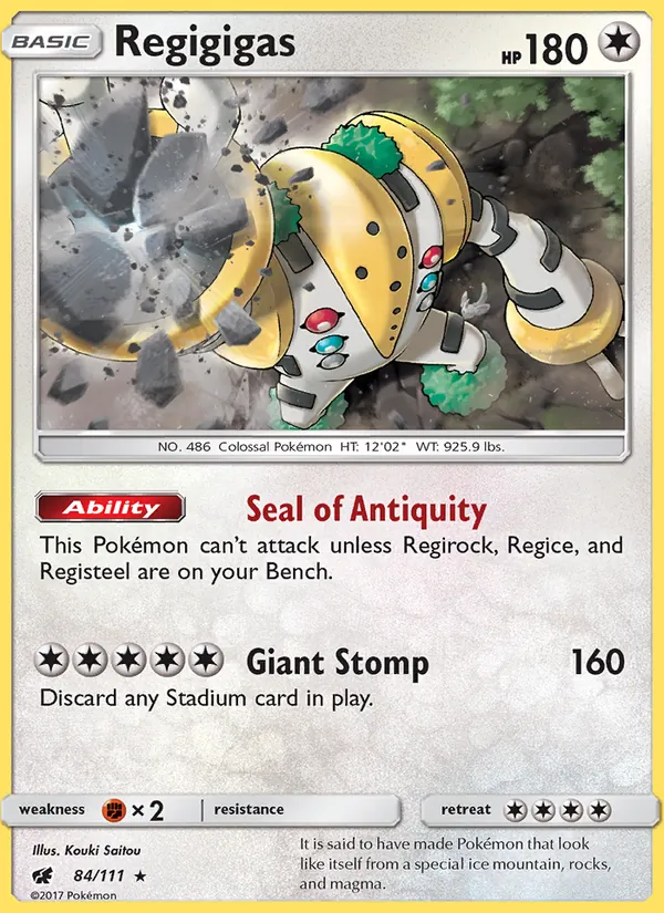 Regigigas #84 – Crimson Invasion card
