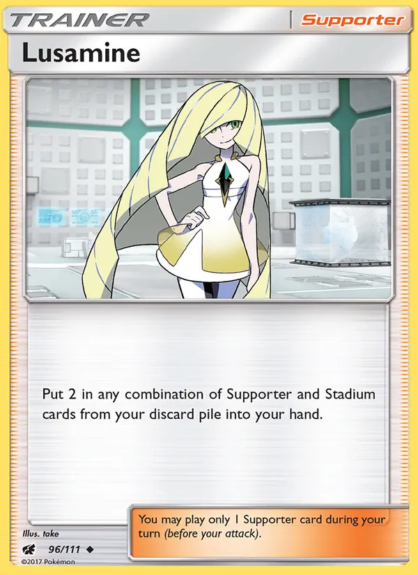 Lusamine #96 – Crimson Invasion card