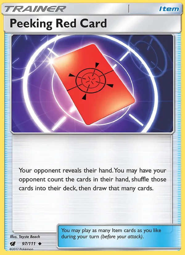 Peeking Red Card #97 – Crimson Invasion card