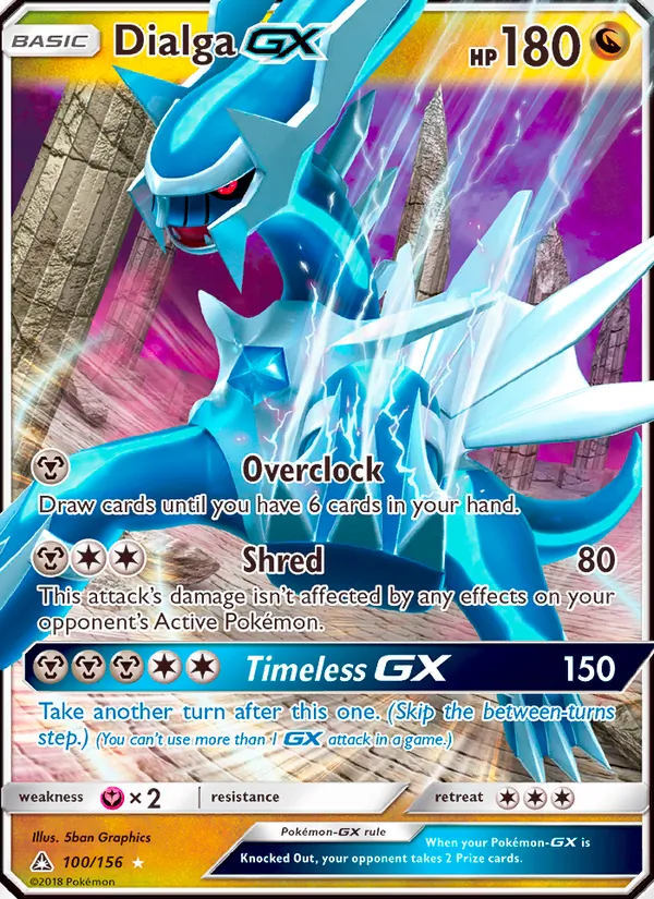 Dialga GX #100 – Ultra Prism card