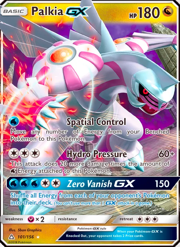 Palkia GX #101 – Ultra Prism card