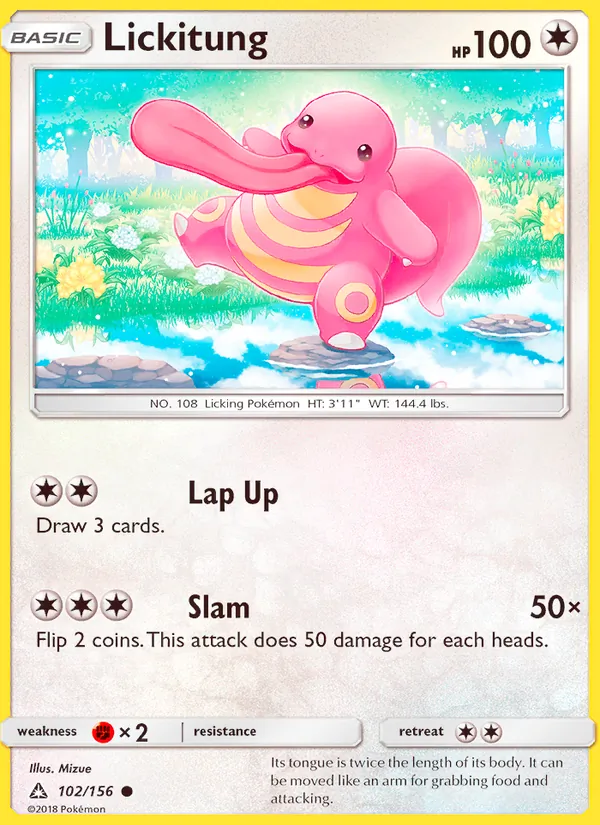 Lickitung #102 – Ultra Prism card