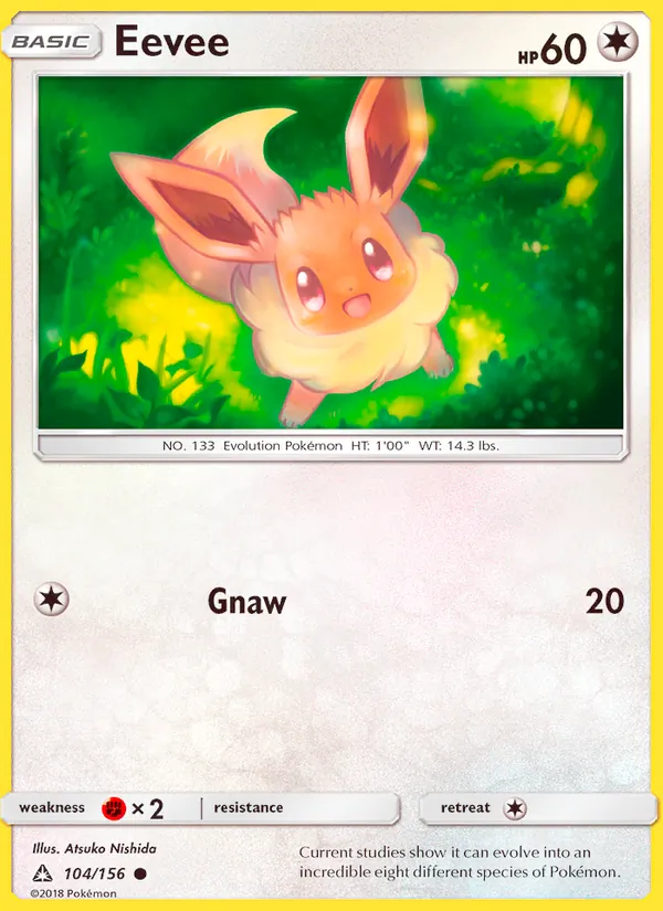 Eevee #104 – Ultra Prism card