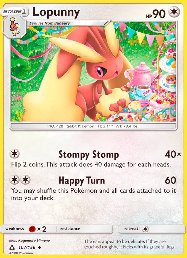 Lopunny #107 – Ultra Prism card