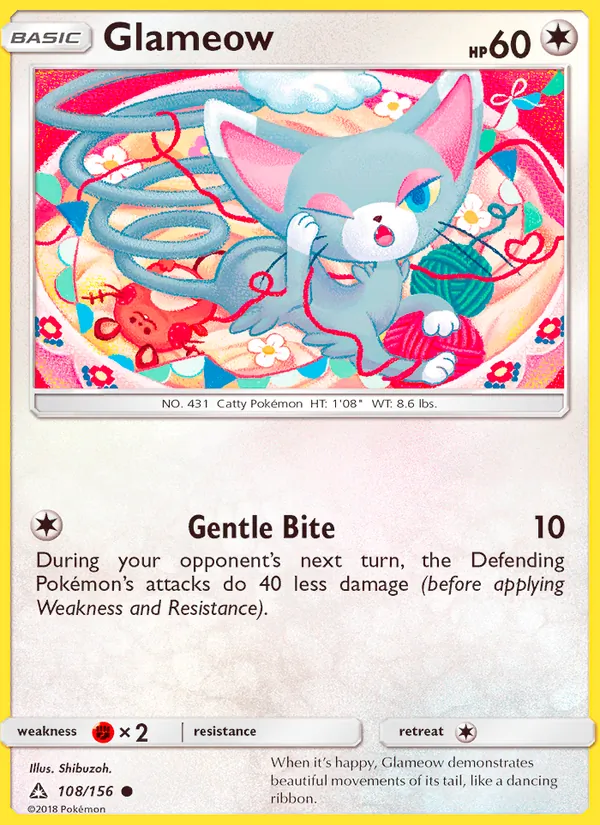 Glameow #108 – Ultra Prism card